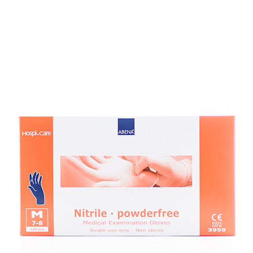 Abena Nitril handsker M u/pud. Ugleapo Abena Nitril handsker M u/pud.