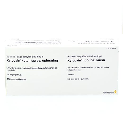 Xylocain sprayrør lange 230 mm Ugleapo Xylocain sprayrør lange 230 mm