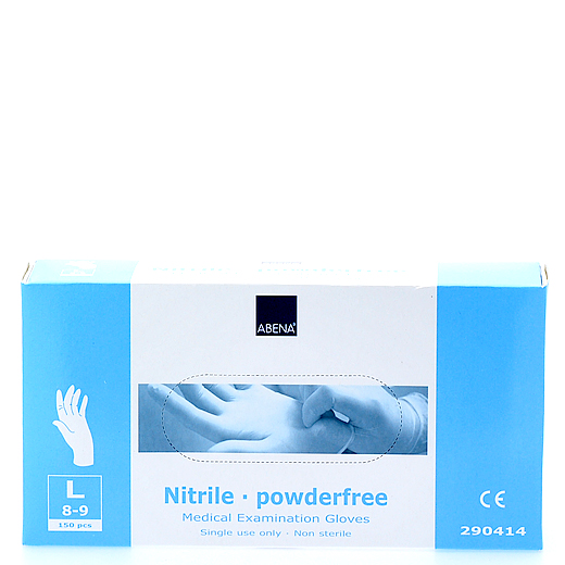Abena Nitril handsker L u/pud. Ugleapo Abena Nitril handsker L u/pud.