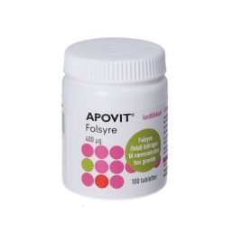 Apovit Folsyre 400 µg - 100 stk