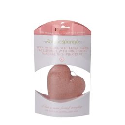 Konjac Heart Sponge Pink