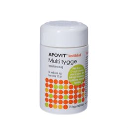 Apovit Multi Tygge Appelsin - 75 stk