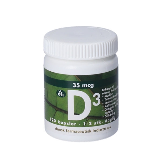 D3 Vitamin m.olivenolie 35 mcg Ugleapo D3 Vitamin m.olivenolie 35 mcg
