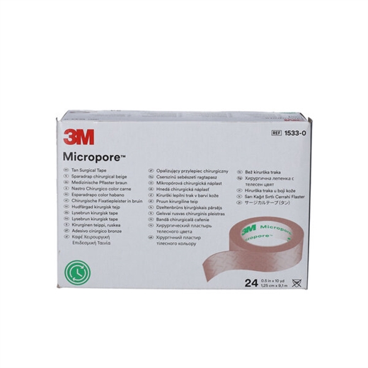 3M Micropore Brun 1,25 x 9,1 Ugleapo 3M Micropore Brun 1,25 x 9,1