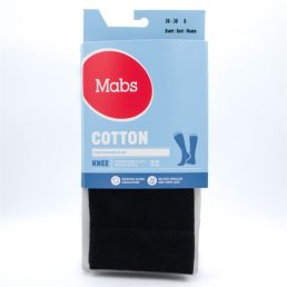 Mabs Cotton Knee Black S