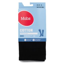 Mabs Cotton Knee Black XL