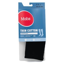 Mabs Thin knæstrømper Sort S