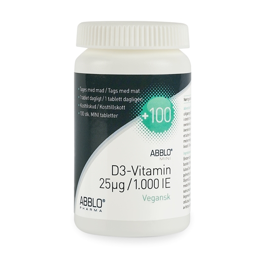 ABBLO D3-Vitamin 25 mg Vegansk Ugleapo ABBLO D3-Vitamin 25 mg Vegansk