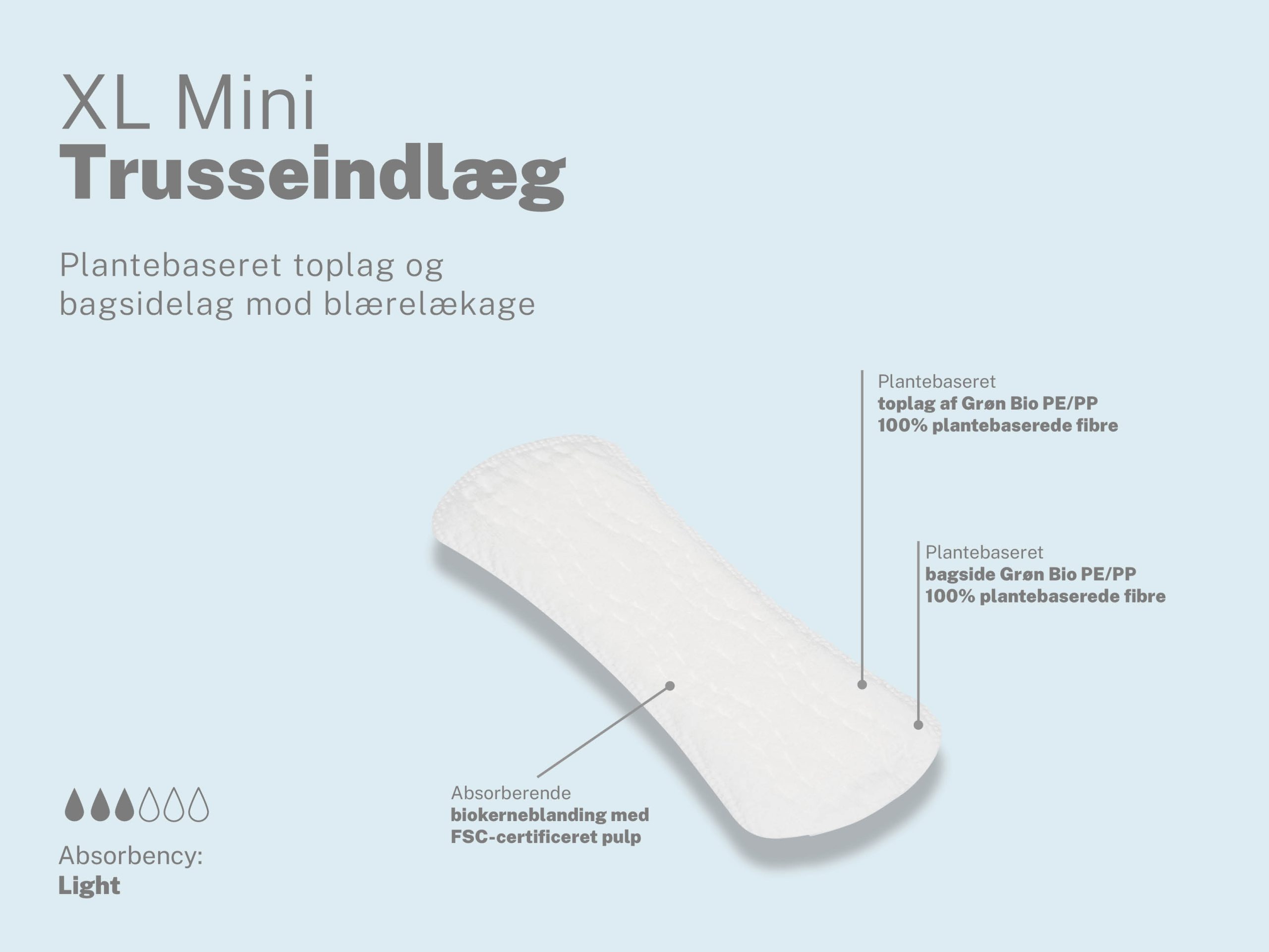 PlantsOrigins - Ekstra lange Trusseindlæg Ugleapo PlantsOrigins - Ekstra lange Trusseindlæg - Billede 3