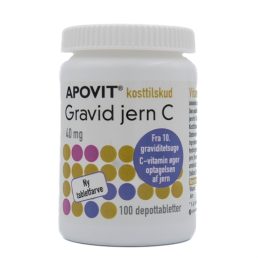 Apovit Gravid Jern C - 100 tabletter