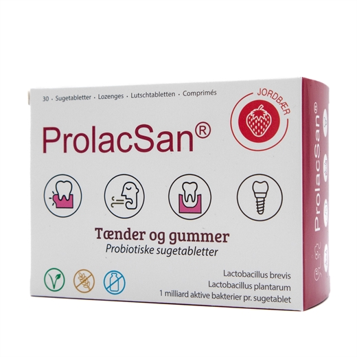 ProlacSan sugetablet, jordbær Ugleapo ProlacSan sugetablet, jordbær