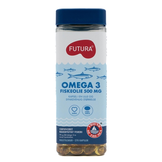 Futura Omega 3 Fiskeolie 500 m Ugleapo Futura Omega 3 Fiskeolie 500 m