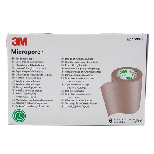 Micropore Fiks.tape Beige 5 cm Ugleapo Micropore Fiks.tape Beige 5 cm