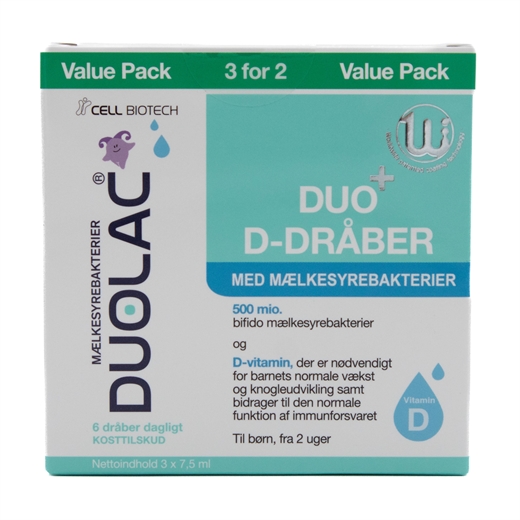 Duolac Duo+ D-dråber Ugleapo Duolac Duo+ D-dråber