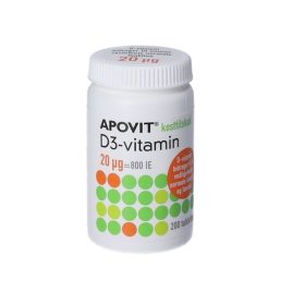 Apovit D-vitamin 20 mikg - 200 stk