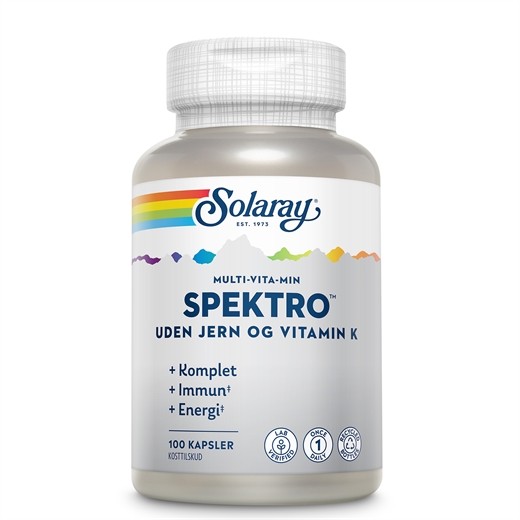 Solaray Spektro u/jern Ugleapo Solaray Spektro u/jern