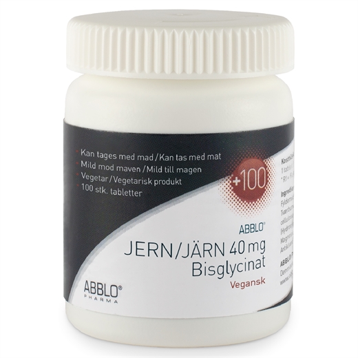 ABBLO Jern 40mg. Bisglycinat Ugleapo ABBLO Jern 40mg. Bisglycinat