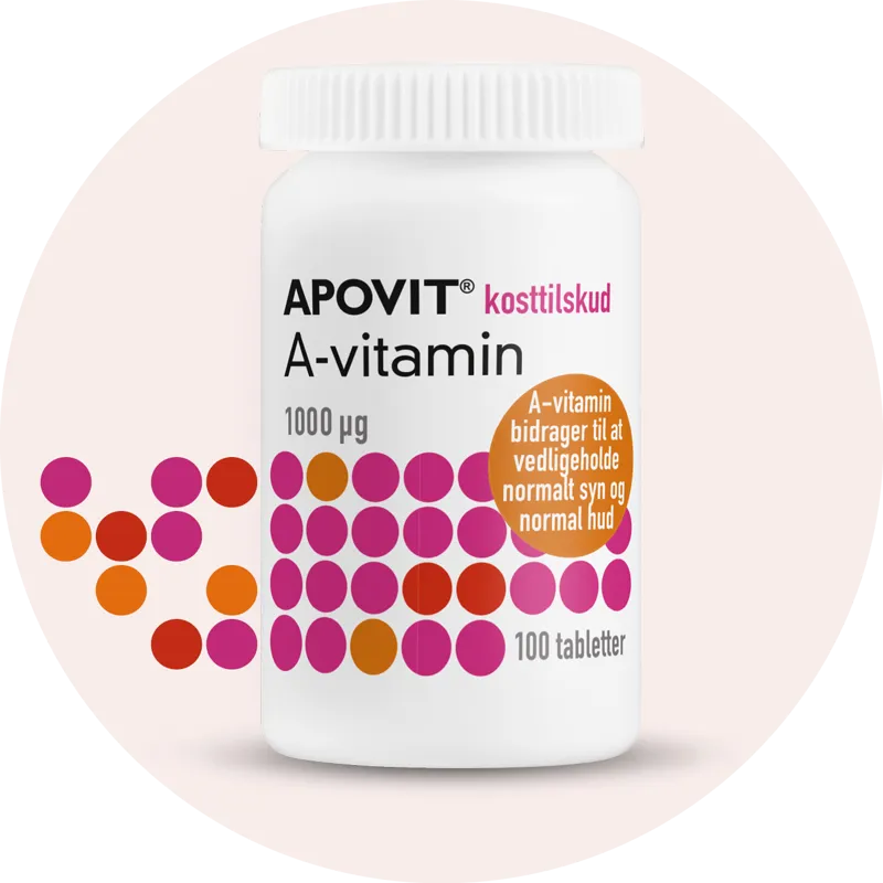 Apovit A-vitamin 1000 ug - 100 stk