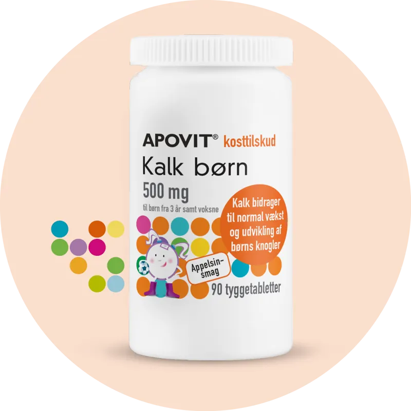 Apovit Kalk børn Appelsin 90 tyg­ge­tab­let­ter