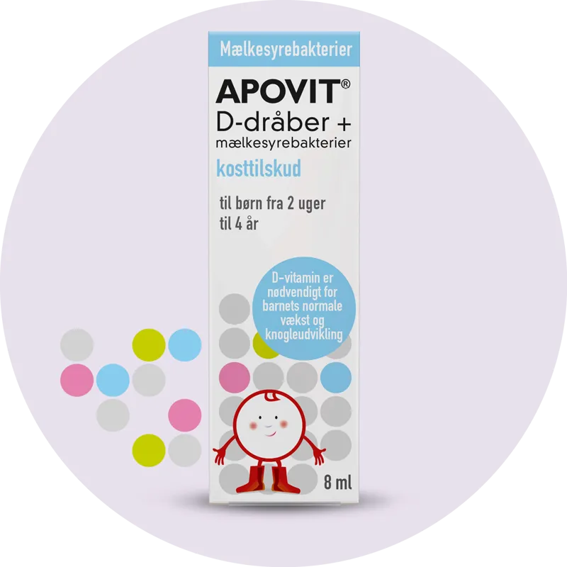 Apovit D-dråber + mælkesyrebakterier 8 ml