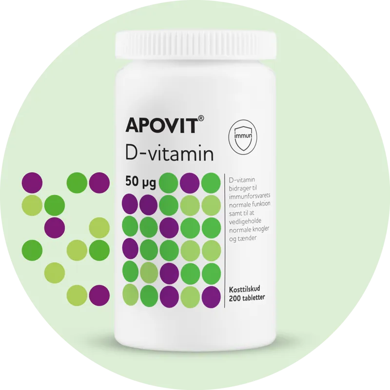 Apovit D-vita­min 50 µg 200 tab­let­ter