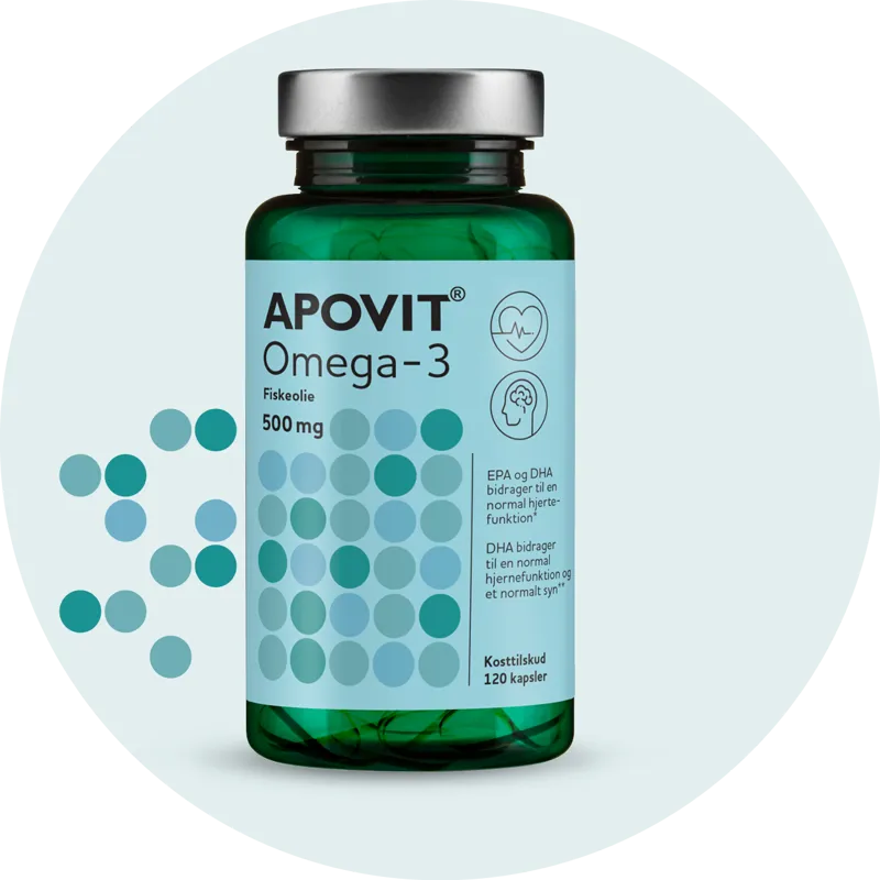 Apovit Omega-3, 500 mg 120 kaps­ler