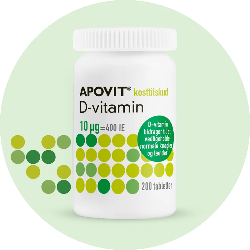Apovit D-vita­min 10 µg 200 tab­let­ter
