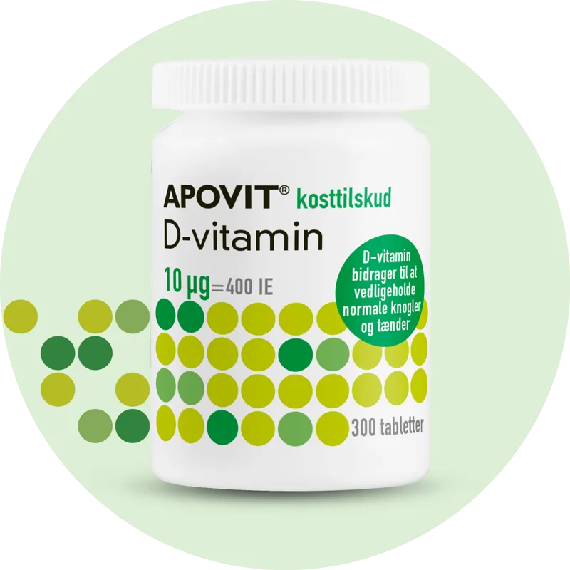 Apovit D-vita­min 10 µg 300 tab­let­ter